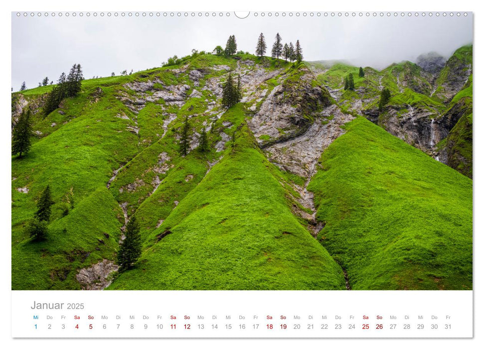 Die Alpen - Wandern durch die schönste Bergregion Europas. (CALVENDO Premium Wandkalender 2025)