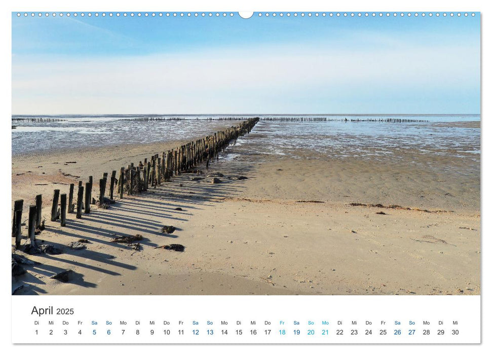 Deutsche Küste - Nordsee und Ostsee (CALVENDO Wandkalender 2025)