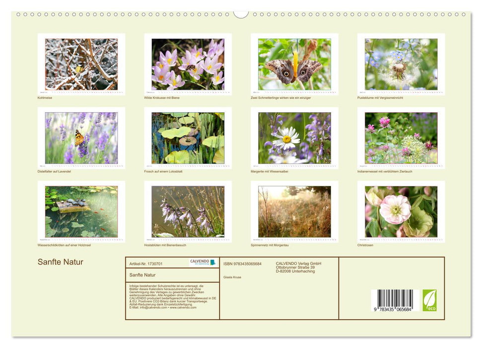 Sanfte Natur (CALVENDO Premium Wandkalender 2025)