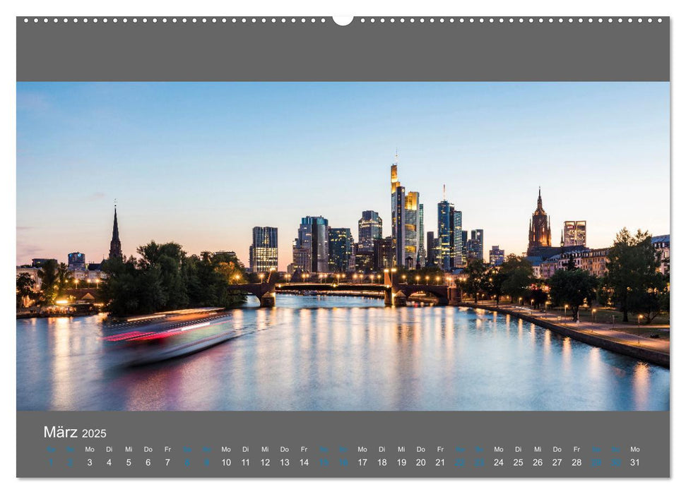 Deutschland Städte bei Nacht (CALVENDO Premium Wandkalender 2025)