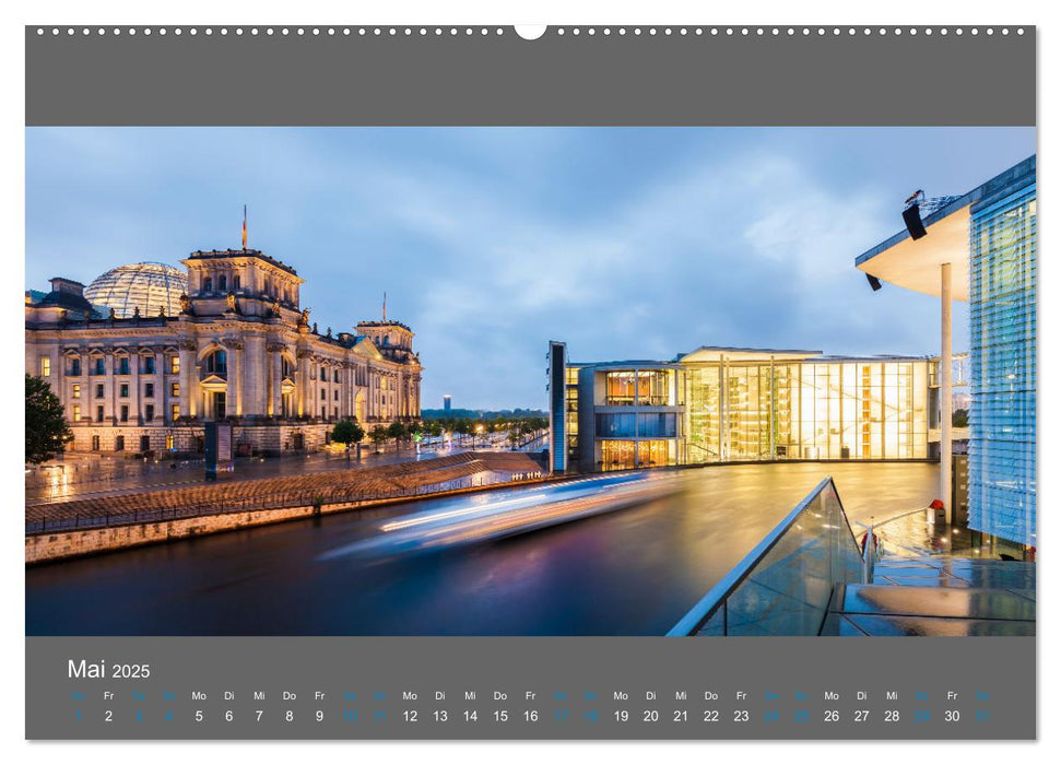 Deutschland Städte bei Nacht (CALVENDO Premium Wandkalender 2025)