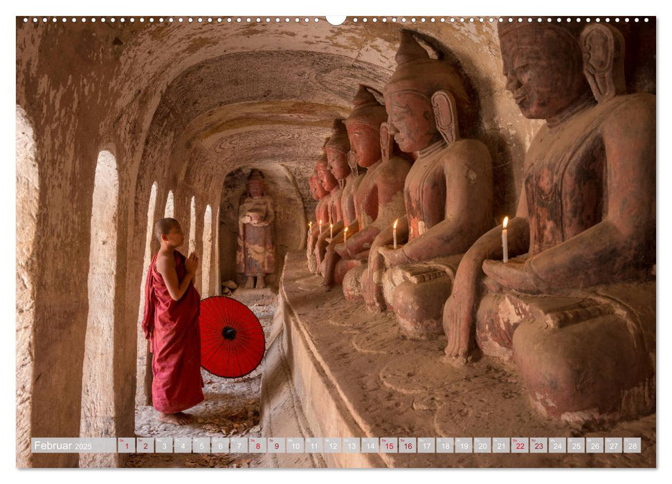 IM REICH DES BUDDHA - DER ROTE SCHIRM (CALVENDO Premium Wandkalender 2025)