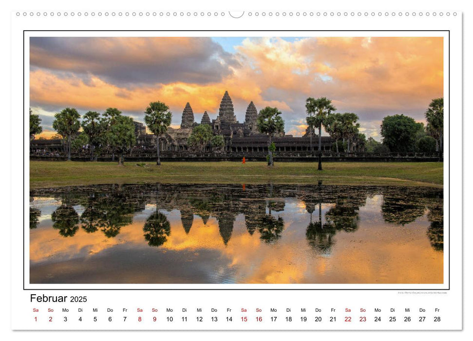 ANGKOR - IM REICH DER KHMER (CALVENDO Premium Wandkalender 2025)