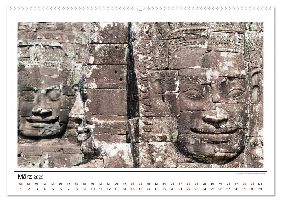 ANGKOR - IM REICH DER KHMER (CALVENDO Premium Wandkalender 2025)