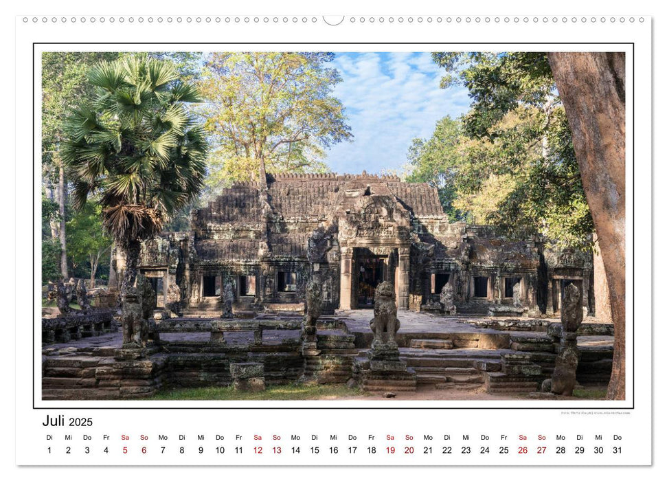 ANGKOR - IM REICH DER KHMER (CALVENDO Premium Wandkalender 2025)