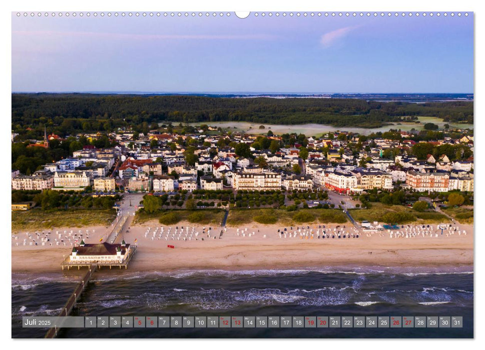 USEDOM Die drei Seebäder Ahlbeck - Heringsdorf - Bansin (CALVENDO Premium Wandkalender 2025)