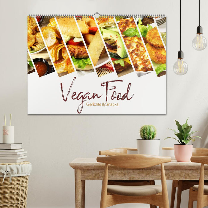 Vegan Food Kalender – Gerichte und Snacks (CALVENDO Wandkalender 2025)