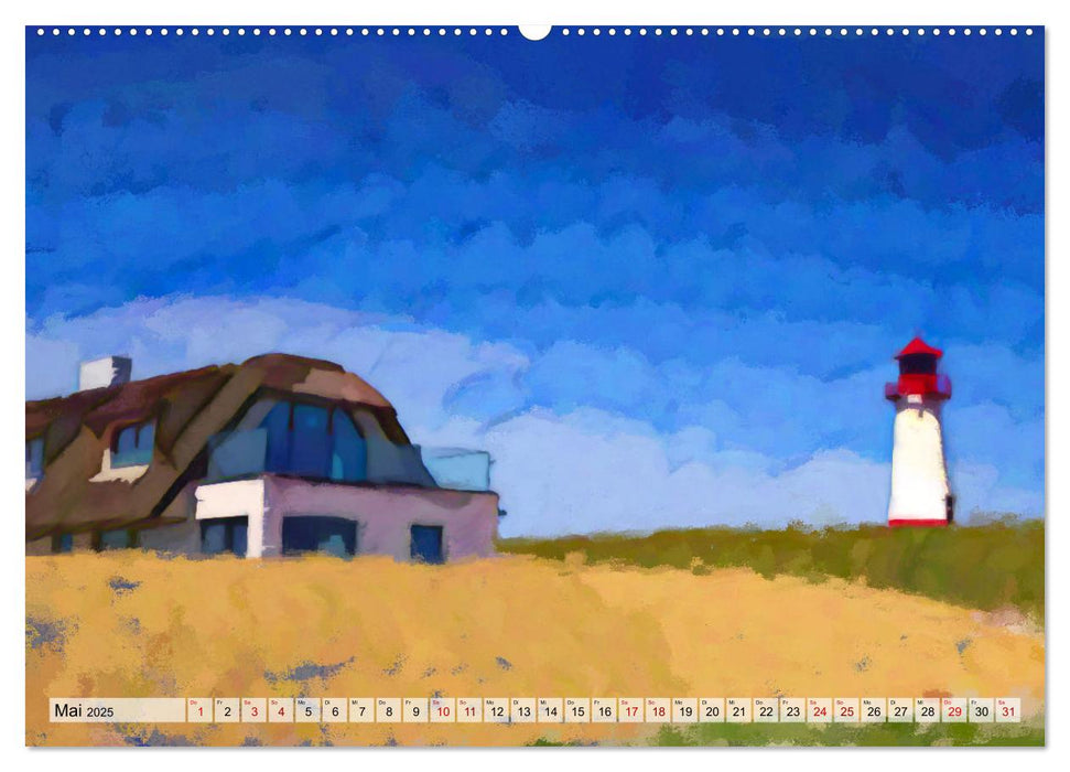 Sylt. Wie gemalt. (CALVENDO Premium Wandkalender 2025)