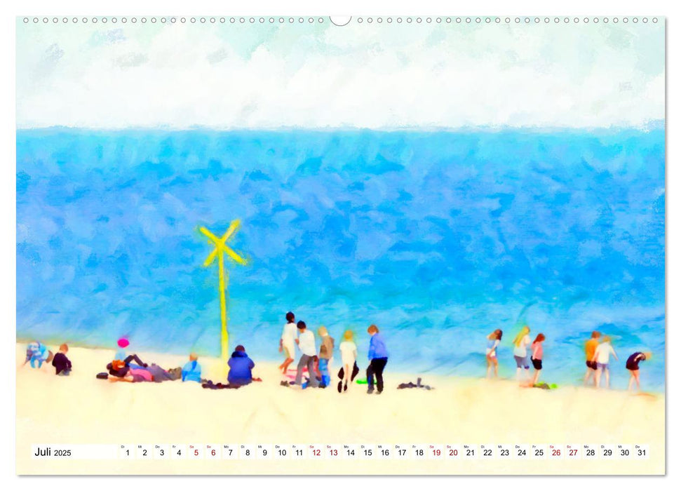 Sylt. Wie gemalt. (CALVENDO Premium Wandkalender 2025)