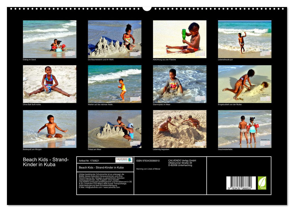 Beach Kids - Strand-Kinder in Kuba (CALVENDO Premium Wandkalender 2025)