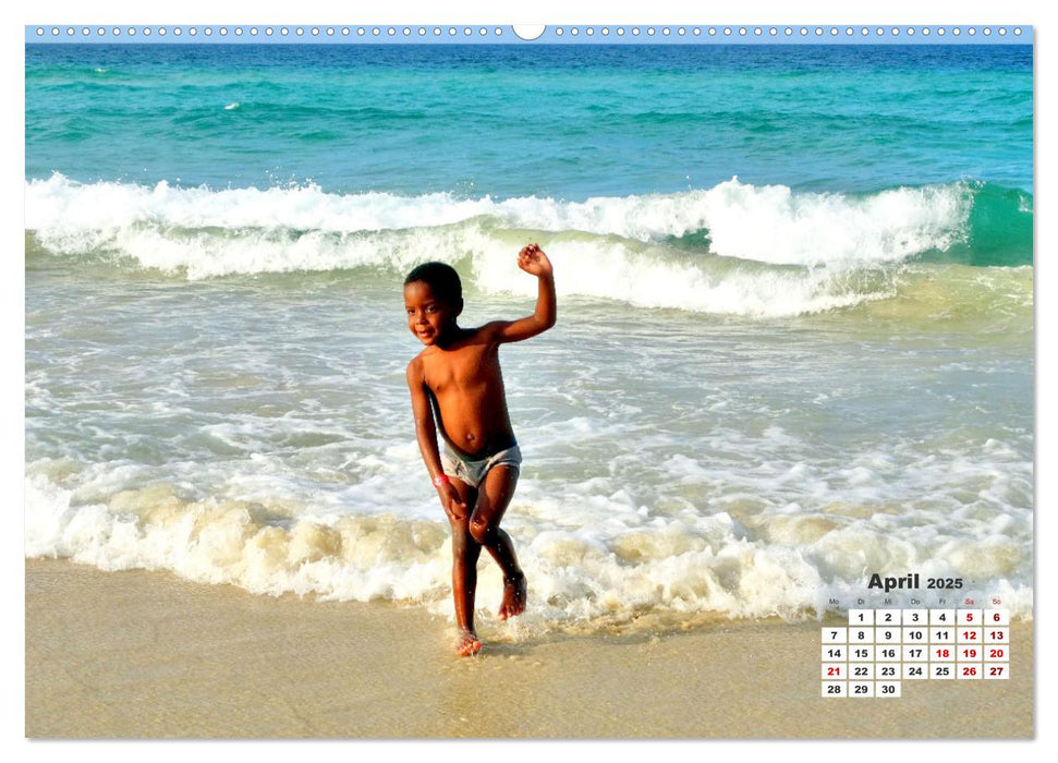 Beach Kids - Strand-Kinder in Kuba (CALVENDO Premium Wandkalender 2025)