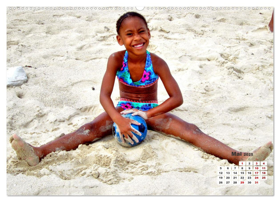 Beach Kids - Strand-Kinder in Kuba (CALVENDO Premium Wandkalender 2025)