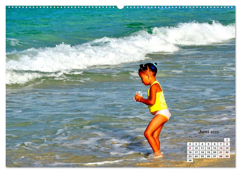 Beach Kids - Strand-Kinder in Kuba (CALVENDO Premium Wandkalender 2025)