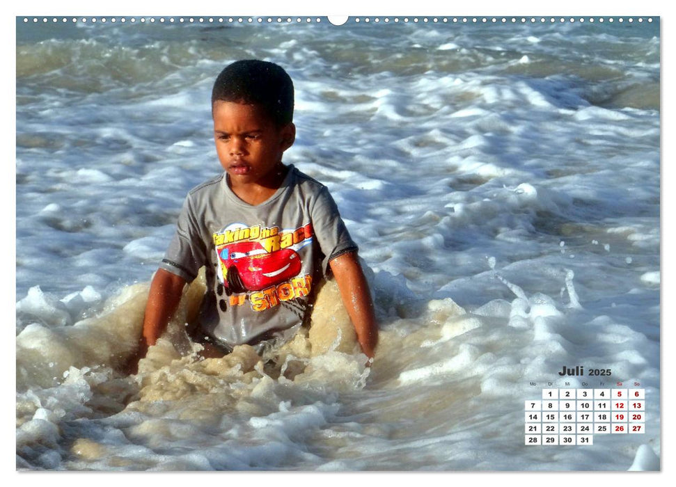 Beach Kids - Strand-Kinder in Kuba (CALVENDO Premium Wandkalender 2025)