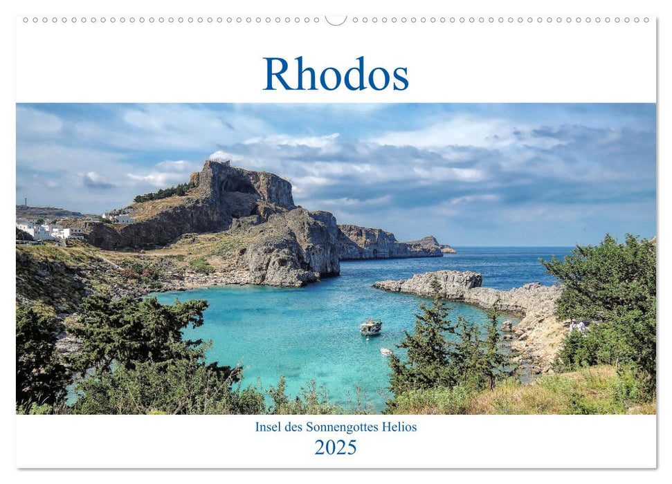 Rhodos - Insel des Sonnengottes Helios (CALVENDO Wandkalender 2025)