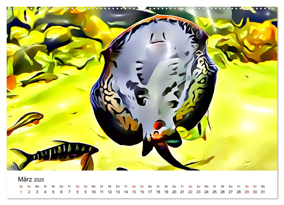 Cartoonanimals (CALVENDO Premium Wandkalender 2025)