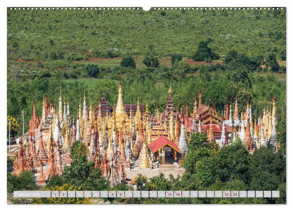 MYANMAR - Land der Pagoden (CALVENDO Premium Wandkalender 2025)