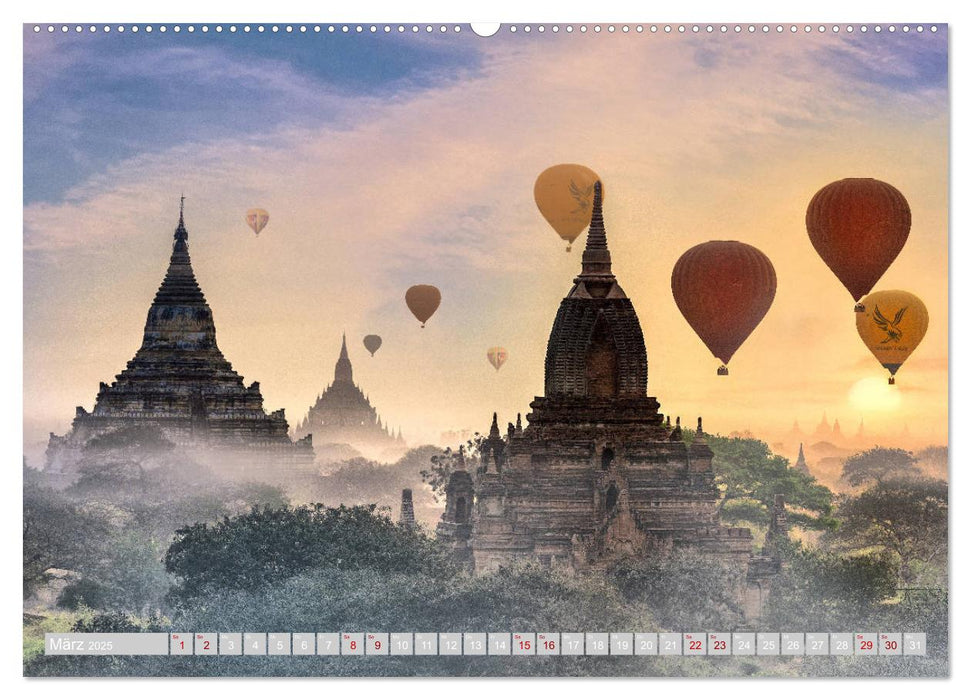 MYANMAR - Land der Pagoden (CALVENDO Premium Wandkalender 2025)