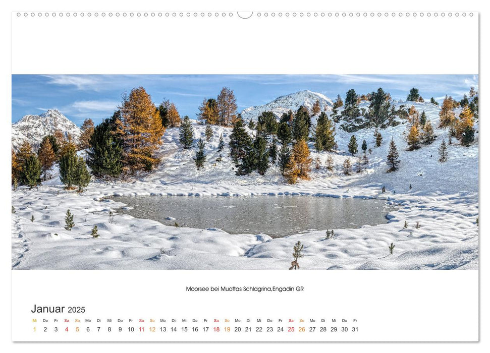 Bergseen Schweiz von Urs Mühlich (CALVENDO Wandkalender 2025)