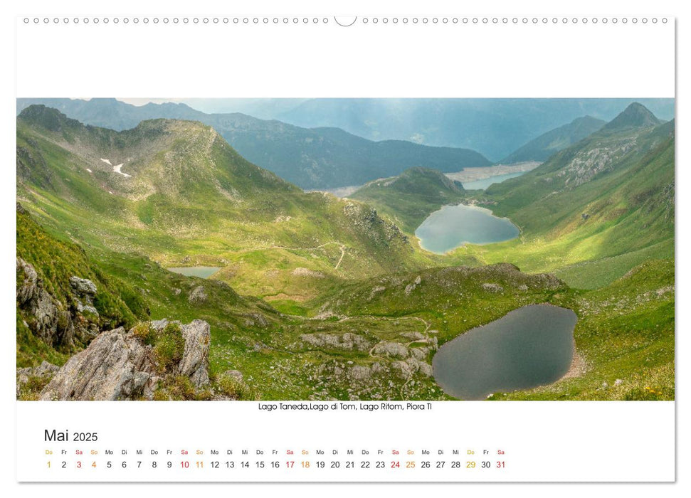 Bergseen Schweiz von Urs Mühlich (CALVENDO Wandkalender 2025)