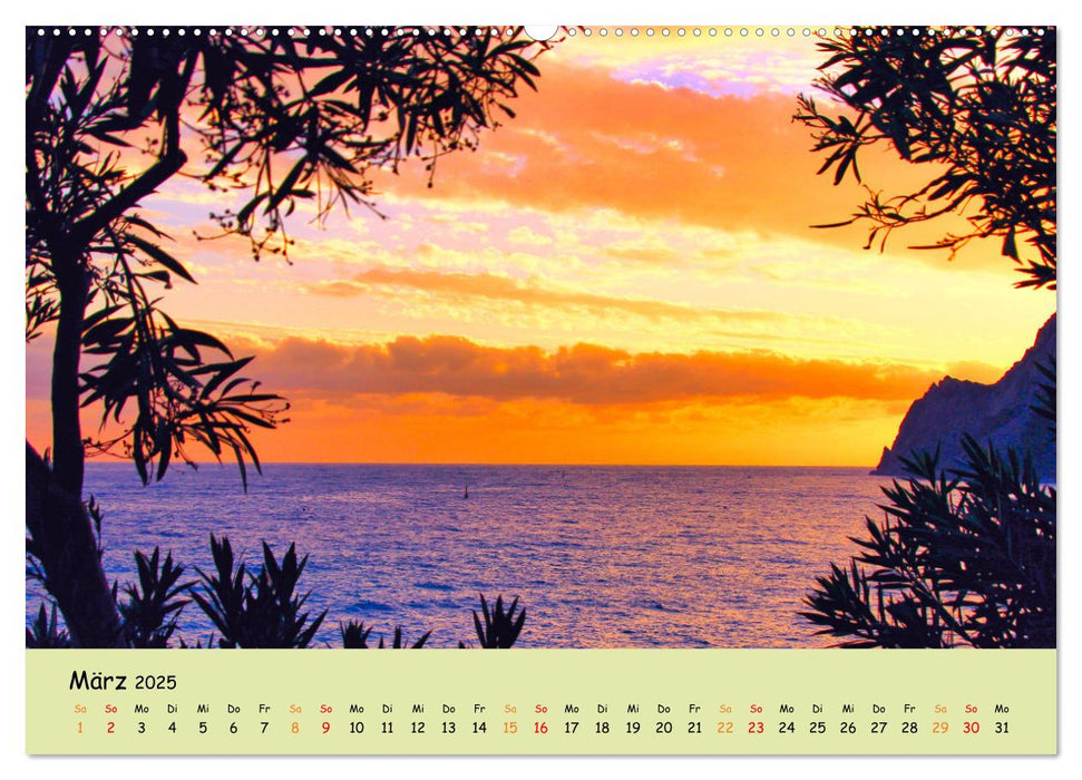 Romantik rund um die Welt - Sonne küsst Meer (CALVENDO Premium Wandkalender 2025)