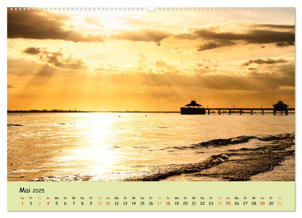 Romantik rund um die Welt - Sonne küsst Meer (CALVENDO Premium Wandkalender 2025)