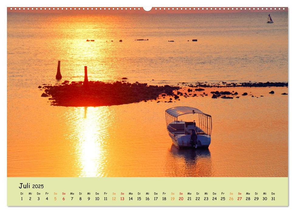 Romantik rund um die Welt - Sonne küsst Meer (CALVENDO Premium Wandkalender 2025)