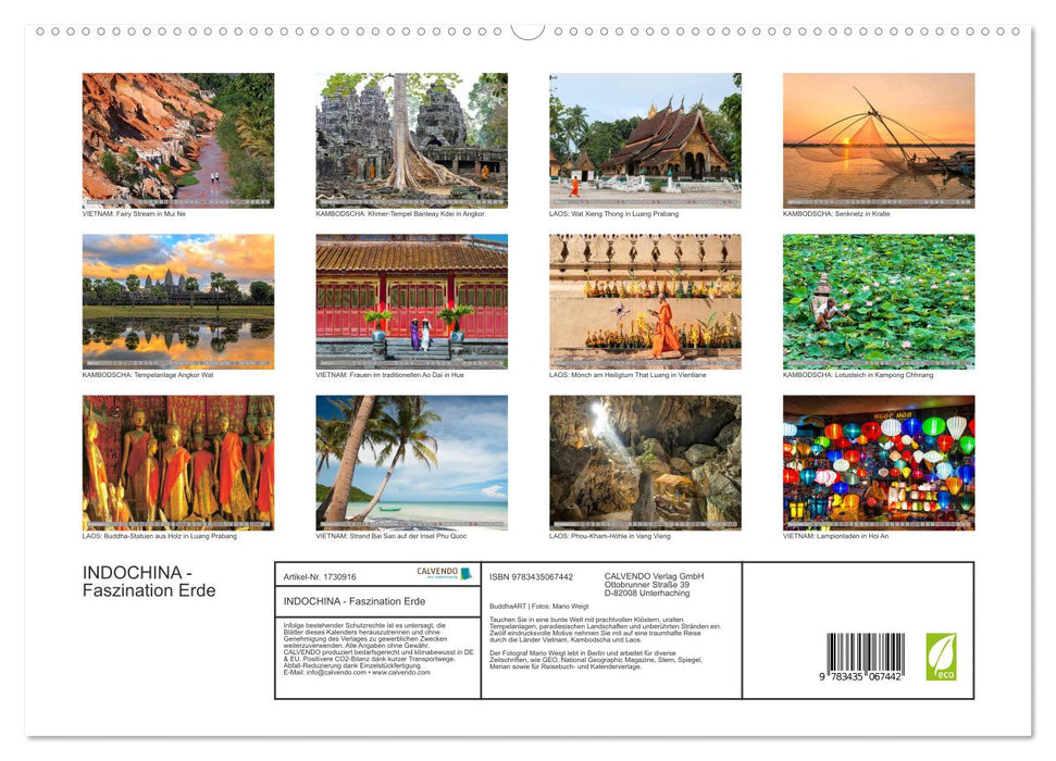 INDOCHINA - Faszination Erde (CALVENDO Premium Wandkalender 2025)