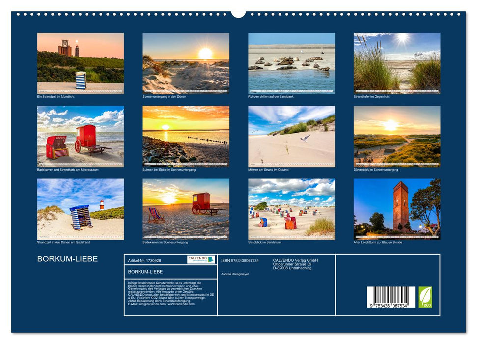 BORKUM-LIEBE (CALVENDO Premium Wandkalender 2025)