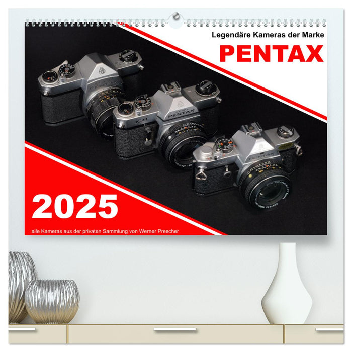 Legendäre Kameras der Marke Pentax (CALVENDO Premium Wandkalender 2025)