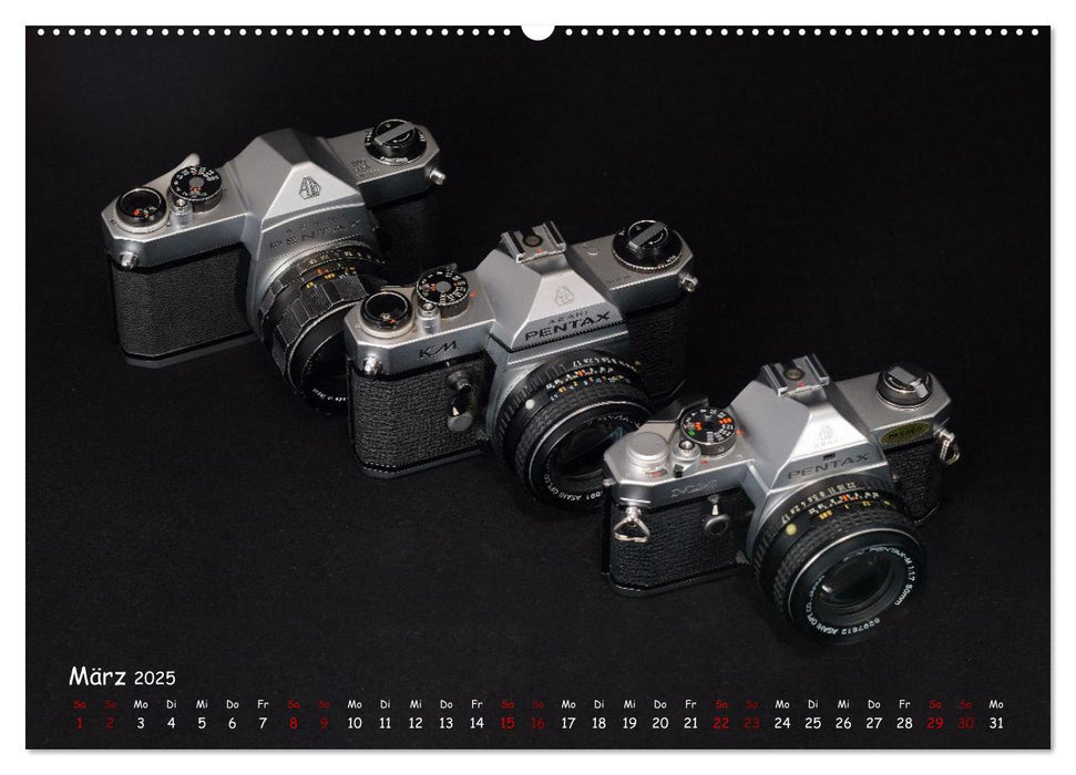 Legendäre Kameras der Marke Pentax (CALVENDO Premium Wandkalender 2025)