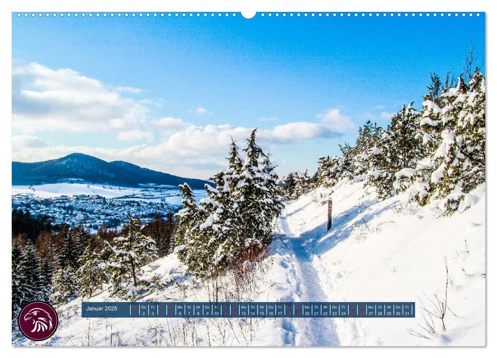 Zu Fuß durch Nordhessen - Unterwegs auf dem Habichtswaldsteig (CALVENDO Premium Wandkalender 2025)