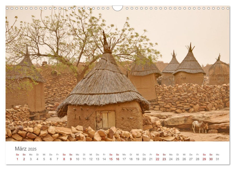 Mali - Dogonland - Weltkultur- und Weltnaturerbe (CALVENDO Wandkalender 2025)