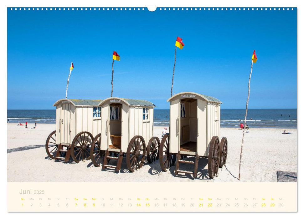 Traumstrände der Nordsee (CALVENDO Premium Wandkalender 2025)