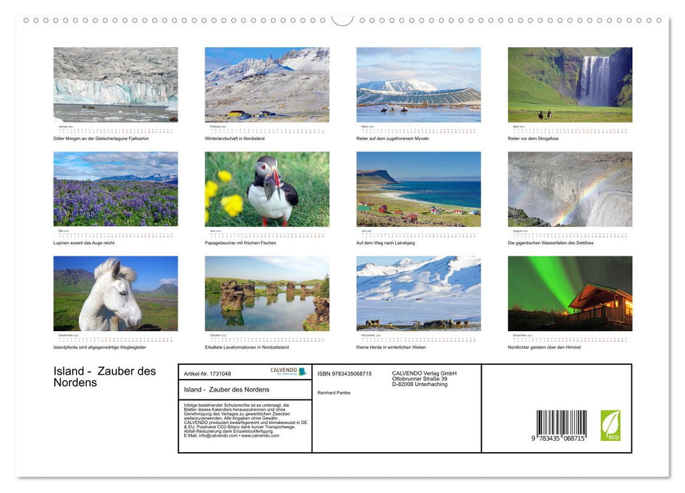 Island - Zauber des Nordens (CALVENDO Premium Wandkalender 2025)