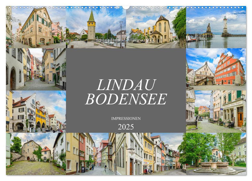 Lindau Bodensee Impressionen (CALVENDO Wandkalender 2025)