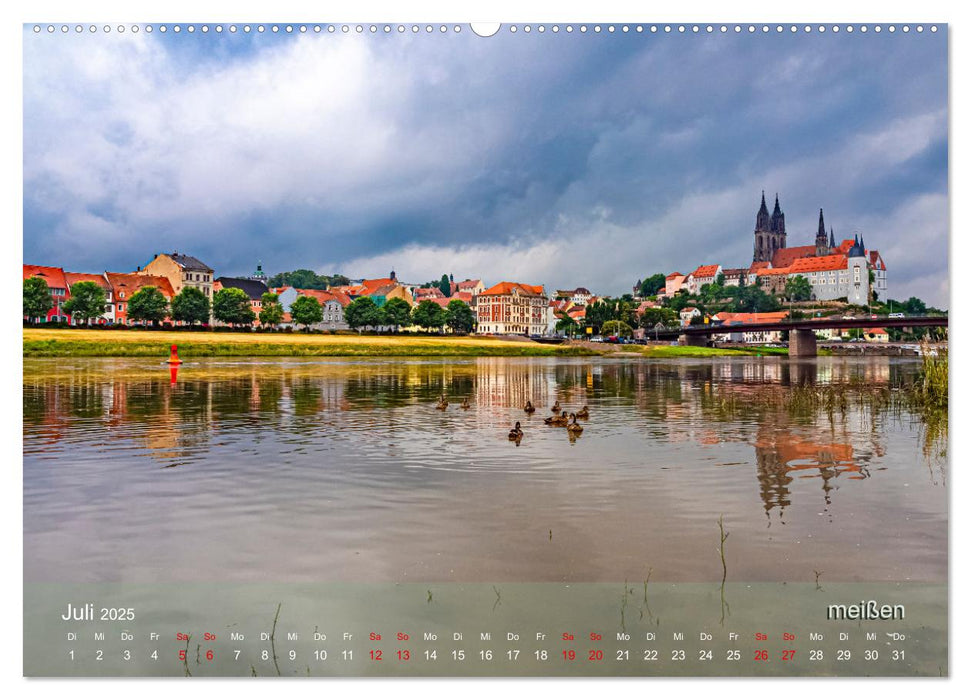 der elbestrom urbanes (CALVENDO Premium Wandkalender 2025)