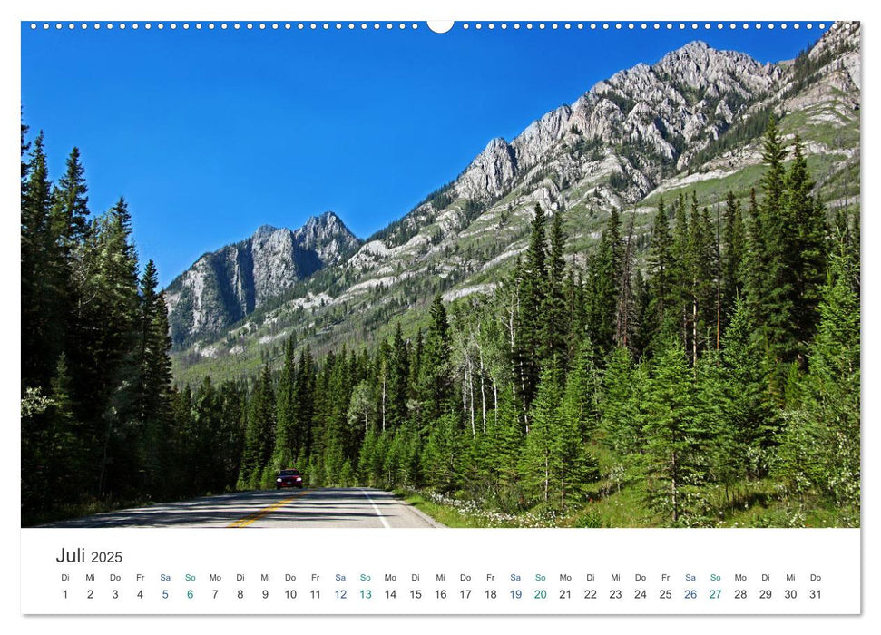 Reise durch Alberta und British Columbia (CALVENDO Premium Wandkalender 2025)