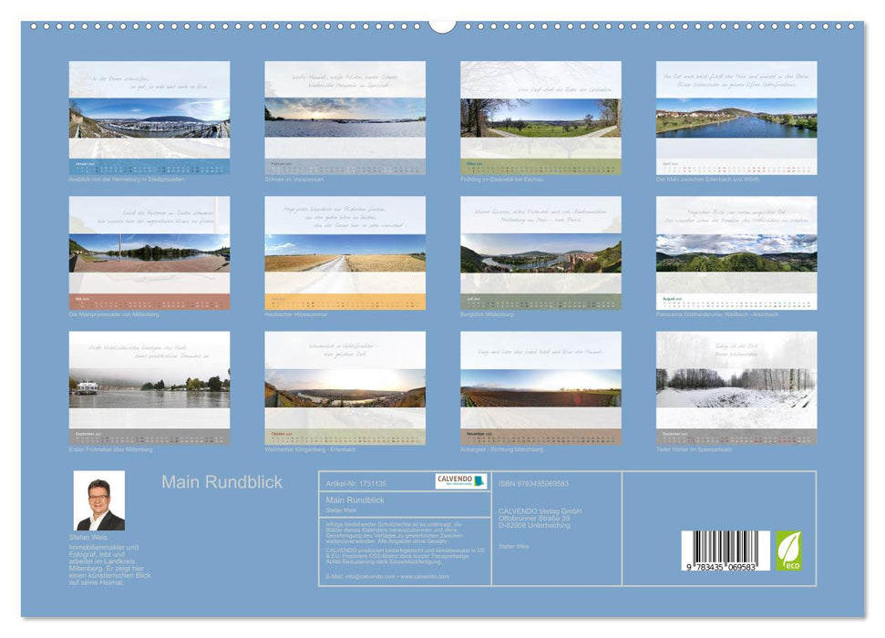 Main Rundblick (CALVENDO Premium Wandkalender 2025)