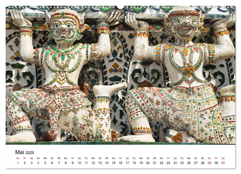 Buddhistische Tempel Thailand (CALVENDO Premium Wandkalender 2025)