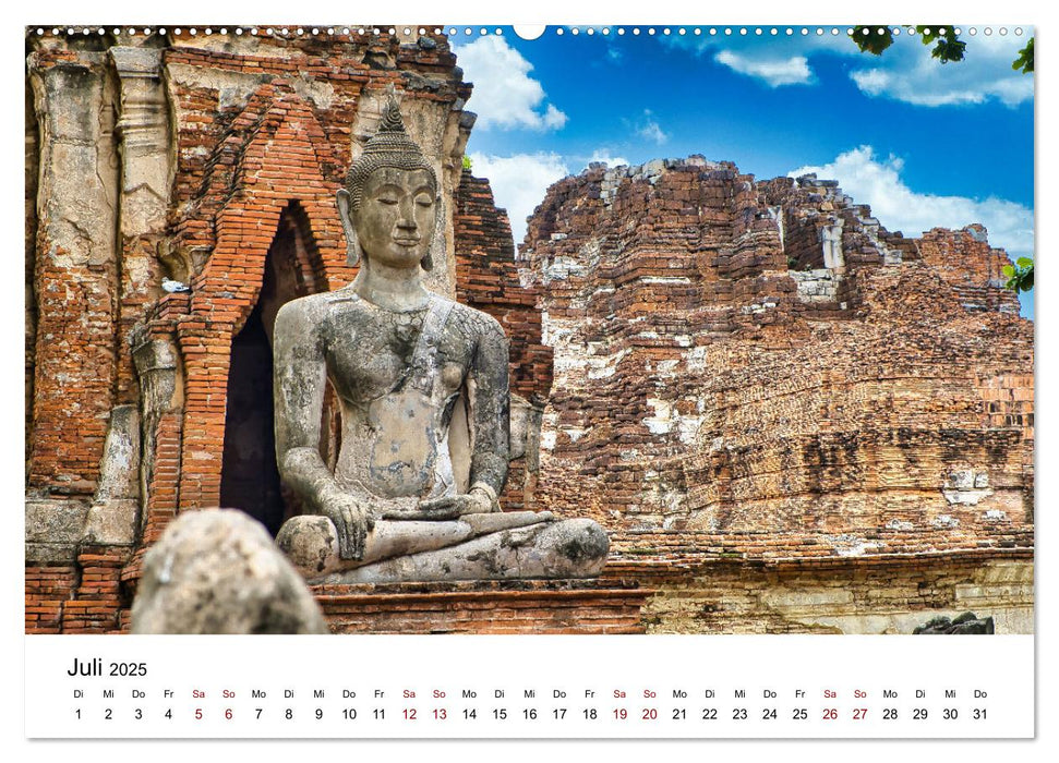 Buddhistische Tempel Thailand (CALVENDO Premium Wandkalender 2025)