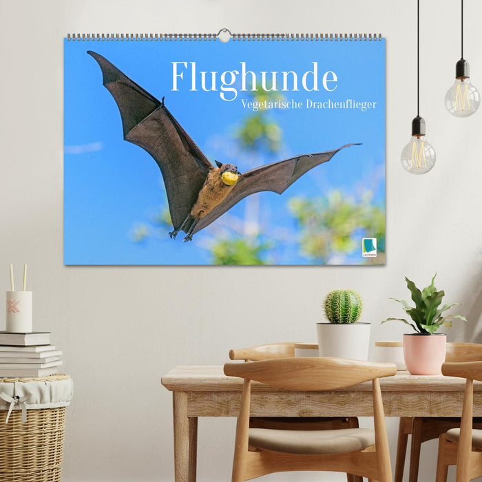 Flughunde: Vegetarische Drachenflieger (CALVENDO Wandkalender 2025)