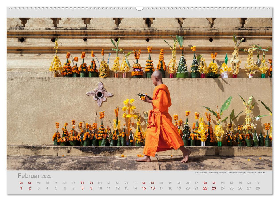 LAOS - Im Land der Stille (CALVENDO Premium Wandkalender 2025)