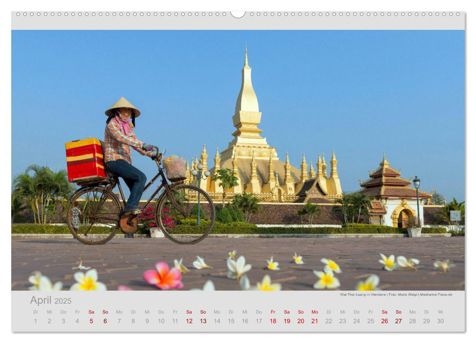 LAOS - Im Land der Stille (CALVENDO Premium Wandkalender 2025)