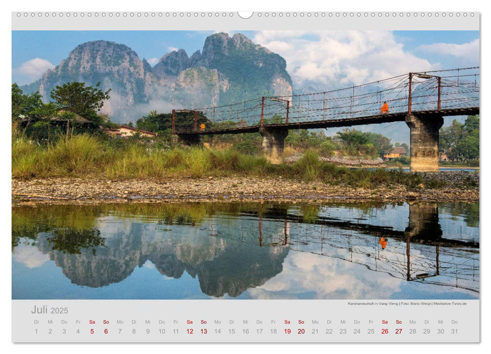 LAOS - Im Land der Stille (CALVENDO Premium Wandkalender 2025)