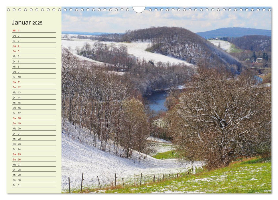 Ländliche Idylle zwischen Erzgebirge und Muldental (CALVENDO Wandkalender 2025)