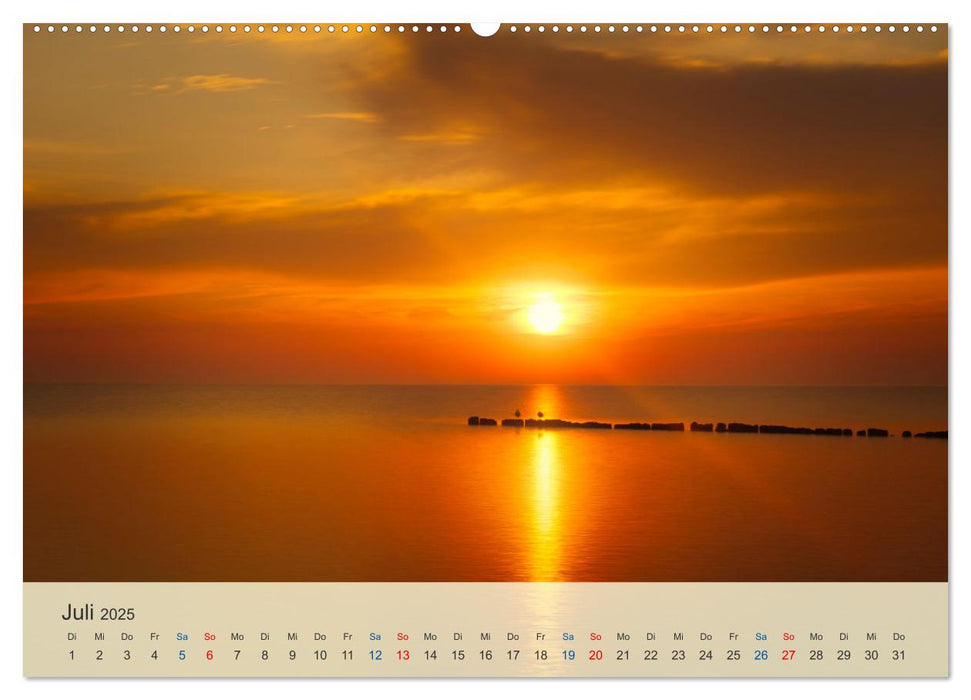 Wenn die Sonne unter geht (CALVENDO Premium Wandkalender 2025)