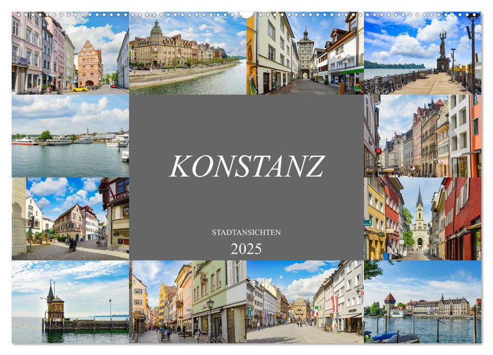 Konstanz Stadtansichten (CALVENDO Wandkalender 2025)