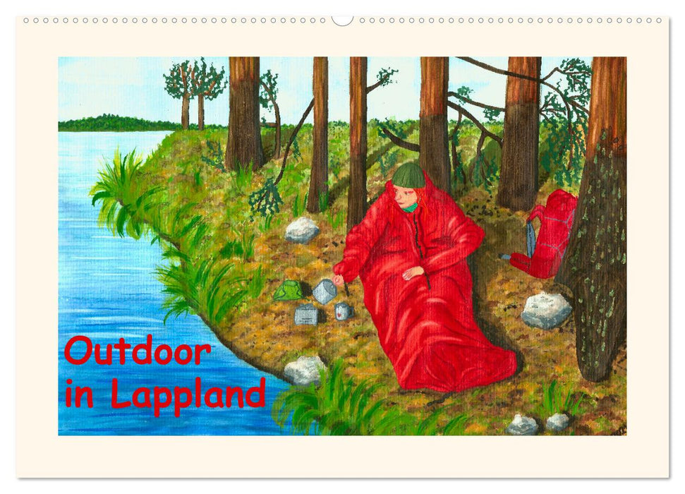 Outdoor in Lappland (CALVENDO Wandkalender 2025)