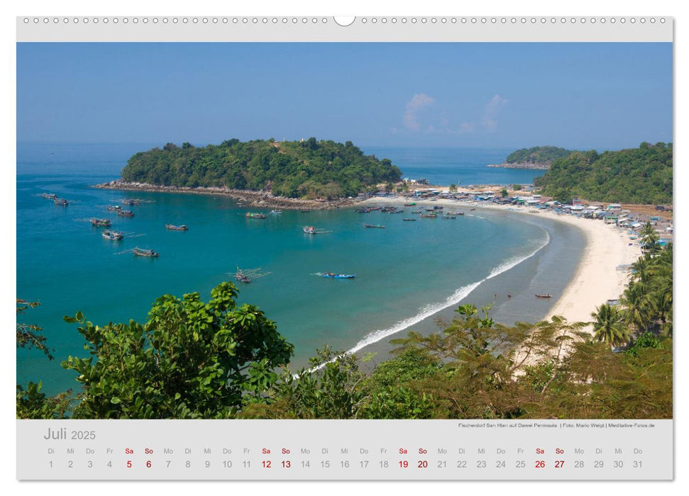 MYANMAR - Im goldenen Land (CALVENDO Premium Wandkalender 2025)